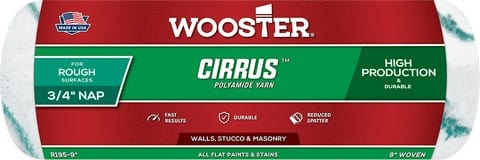 Wooster Professional Cirrus Polyamide High-Density Knit Roller Cover R195-9
