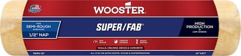 Wooster Super/Fab Knit 1/2 in. x 12 in. W Regular Paint Roller Cover 1 pk