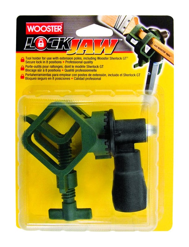 Wooster Lock Jaw 1-3/8 in. Dia. Plastic Tool Holder Green